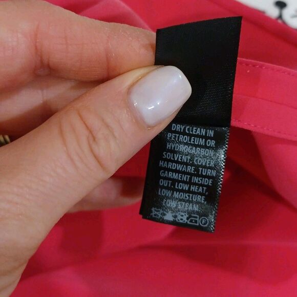 ST. JOHN Draped Dolman Sleeve Blouse Size M Pink Lagenlook Relaxed Fit Collared - Picture 8 of 9